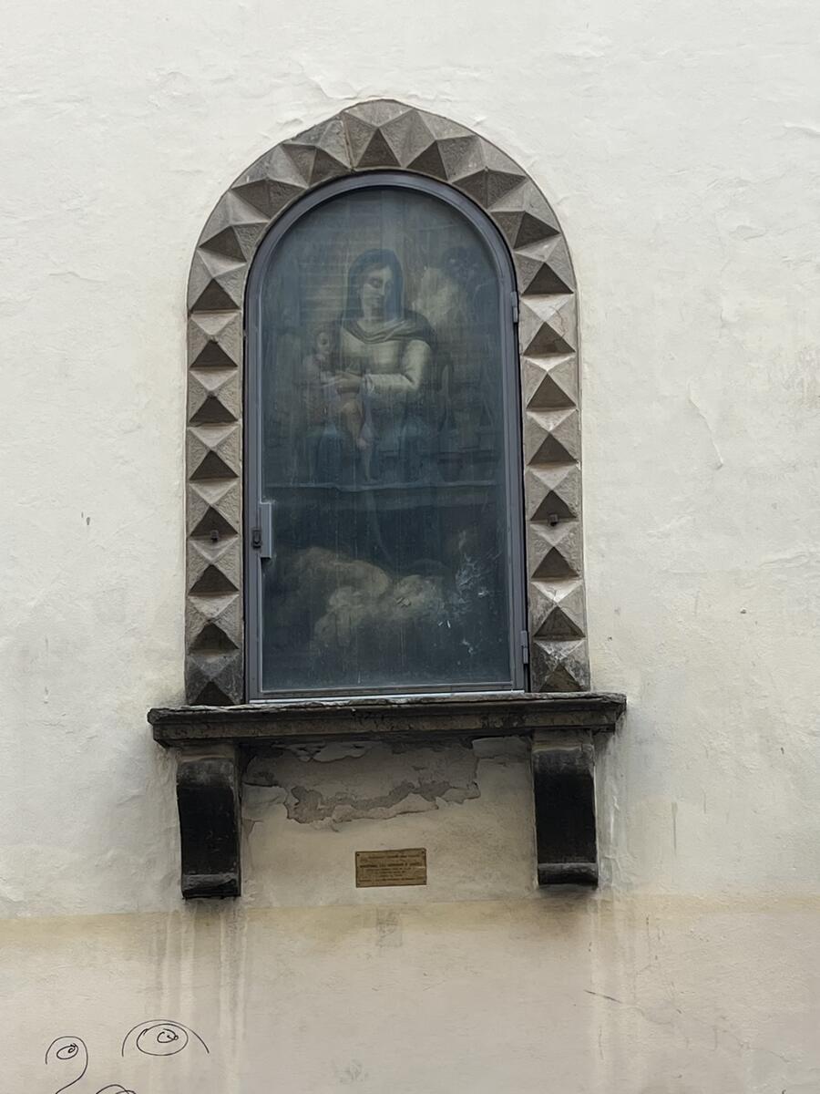 Quadretto raffigurante la Madonna con Gesù Bambino