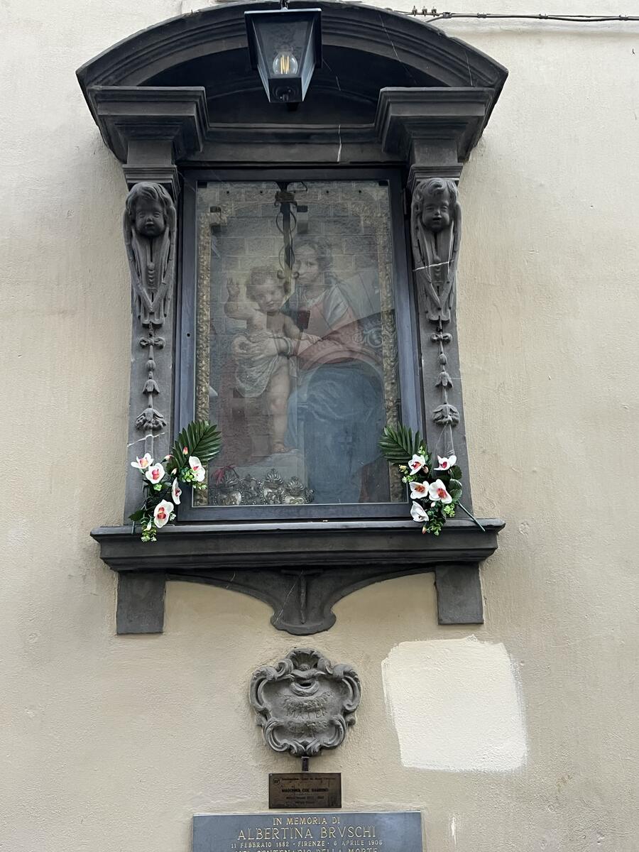 Quadro con la Madonna e Gesù bambino