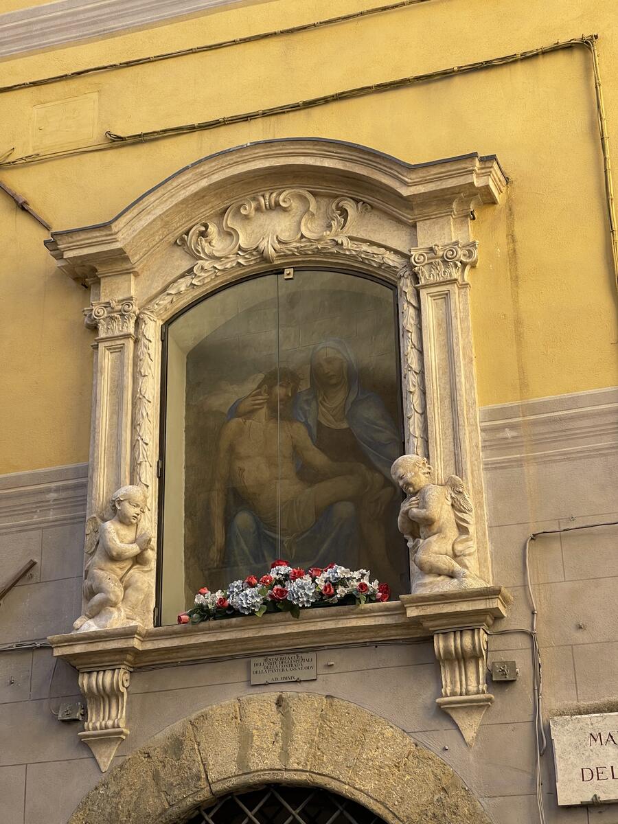 Quadro con Madonna e Gesù
