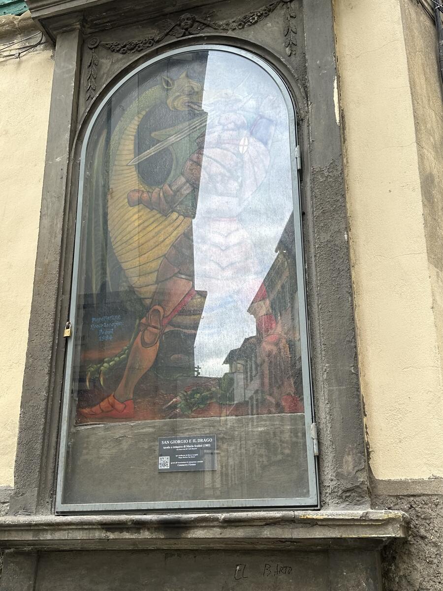 Dipinto di San Giorgio e il drago