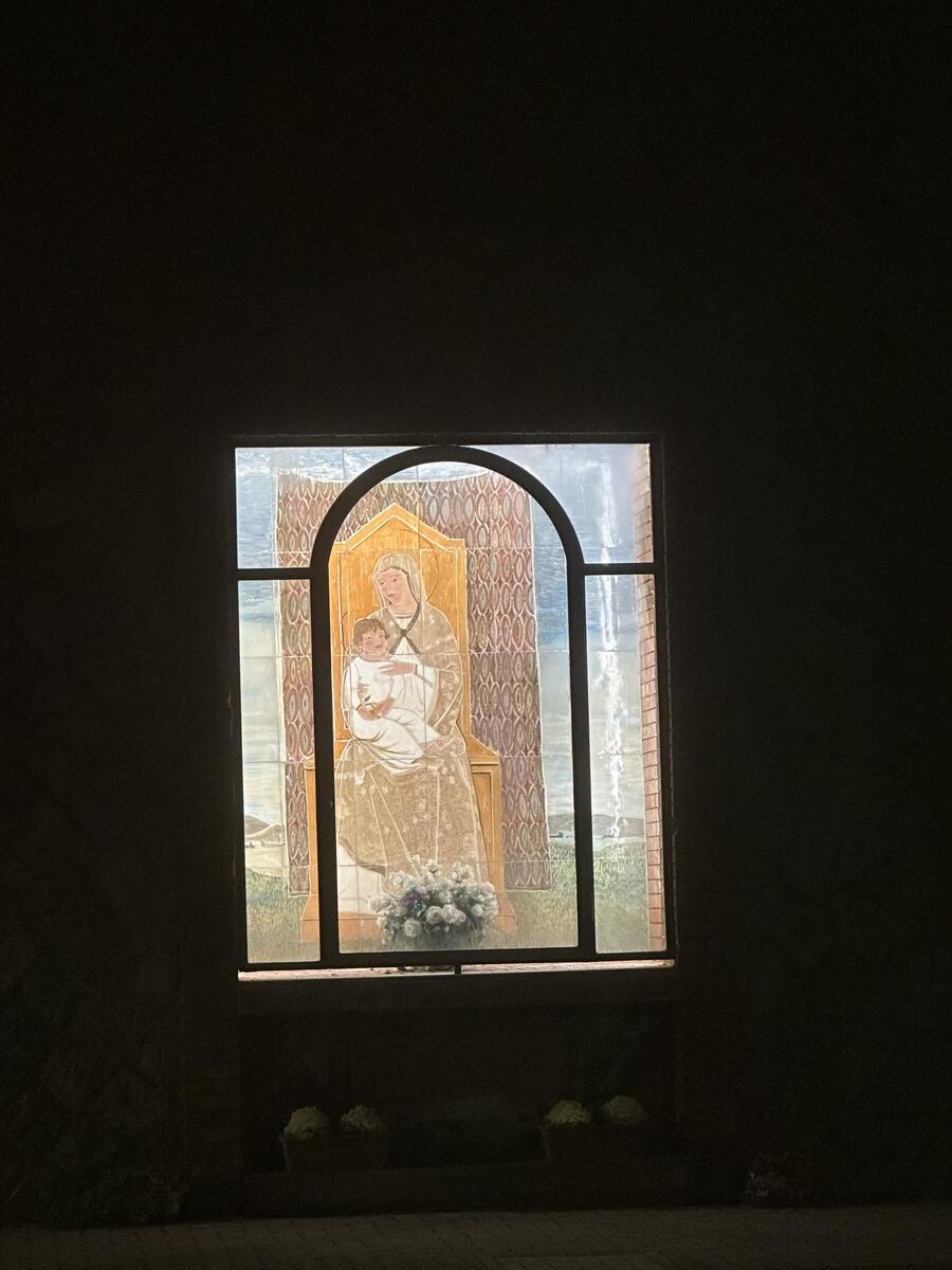 Dipinto della Madonna con Gesù bambino in braccio