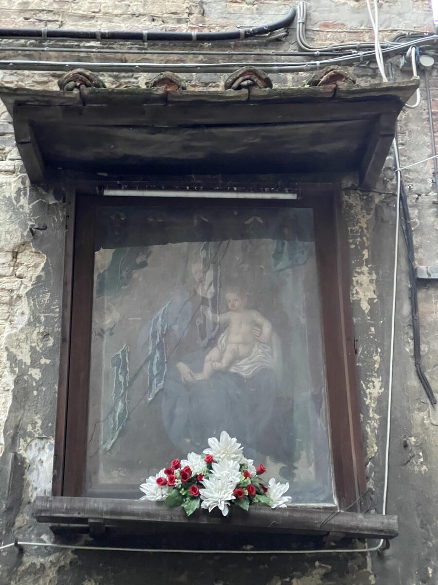 Quadro con Madonna e Gesù