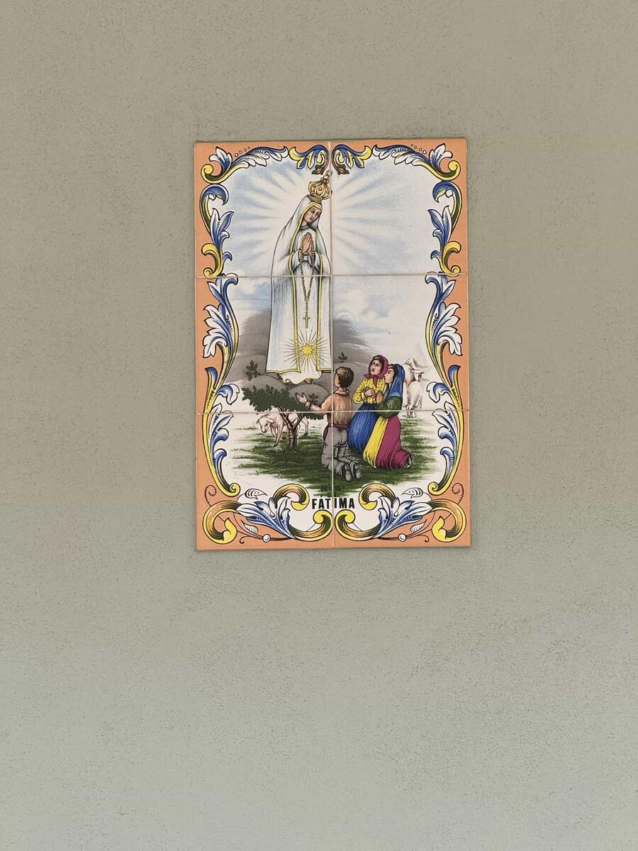 Disegno dell'apparizione della Madonna