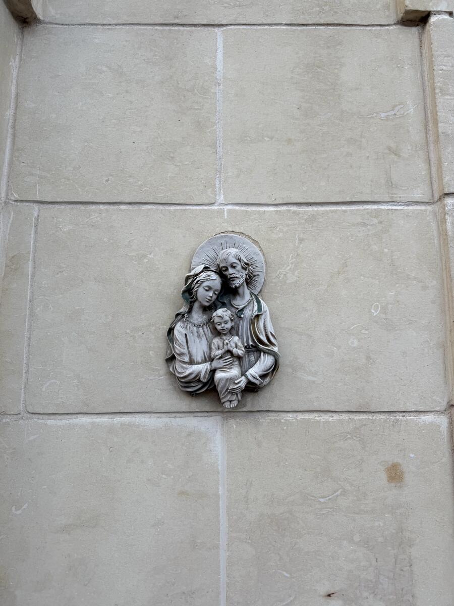 Gesù bambino, Giuseppe e Maria