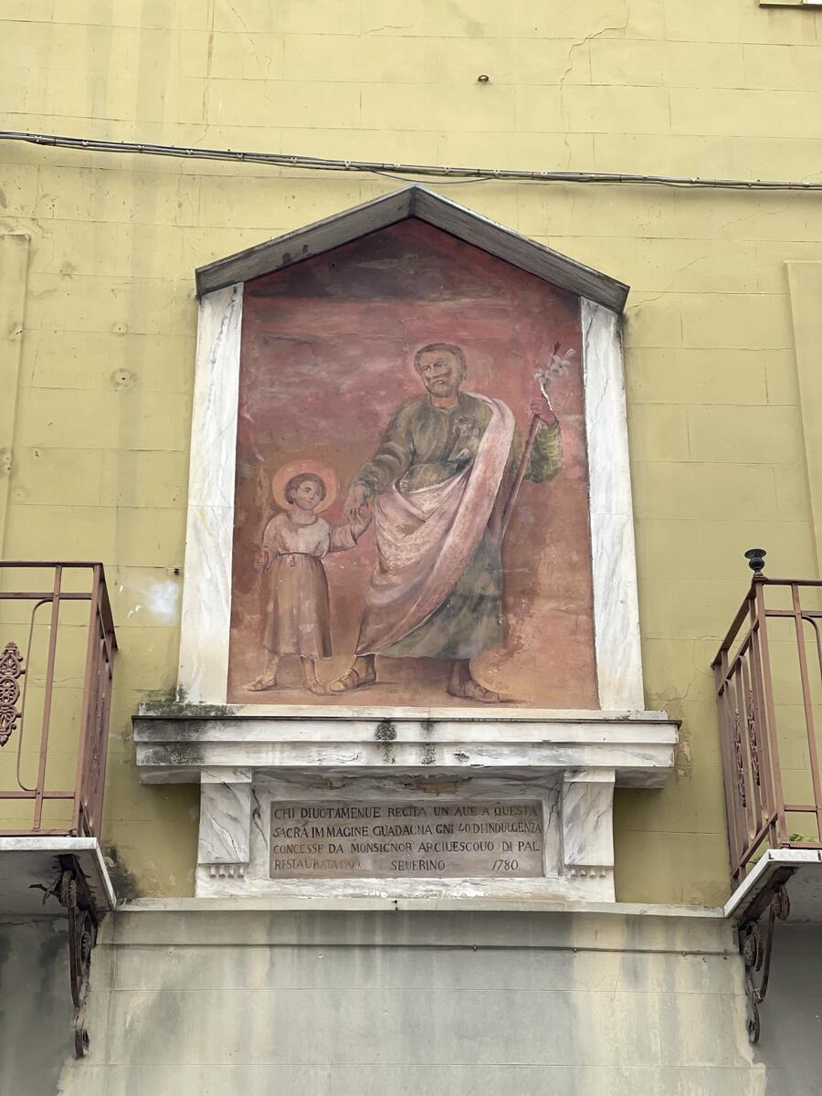 Dipinto di Giuseppe con Gesù