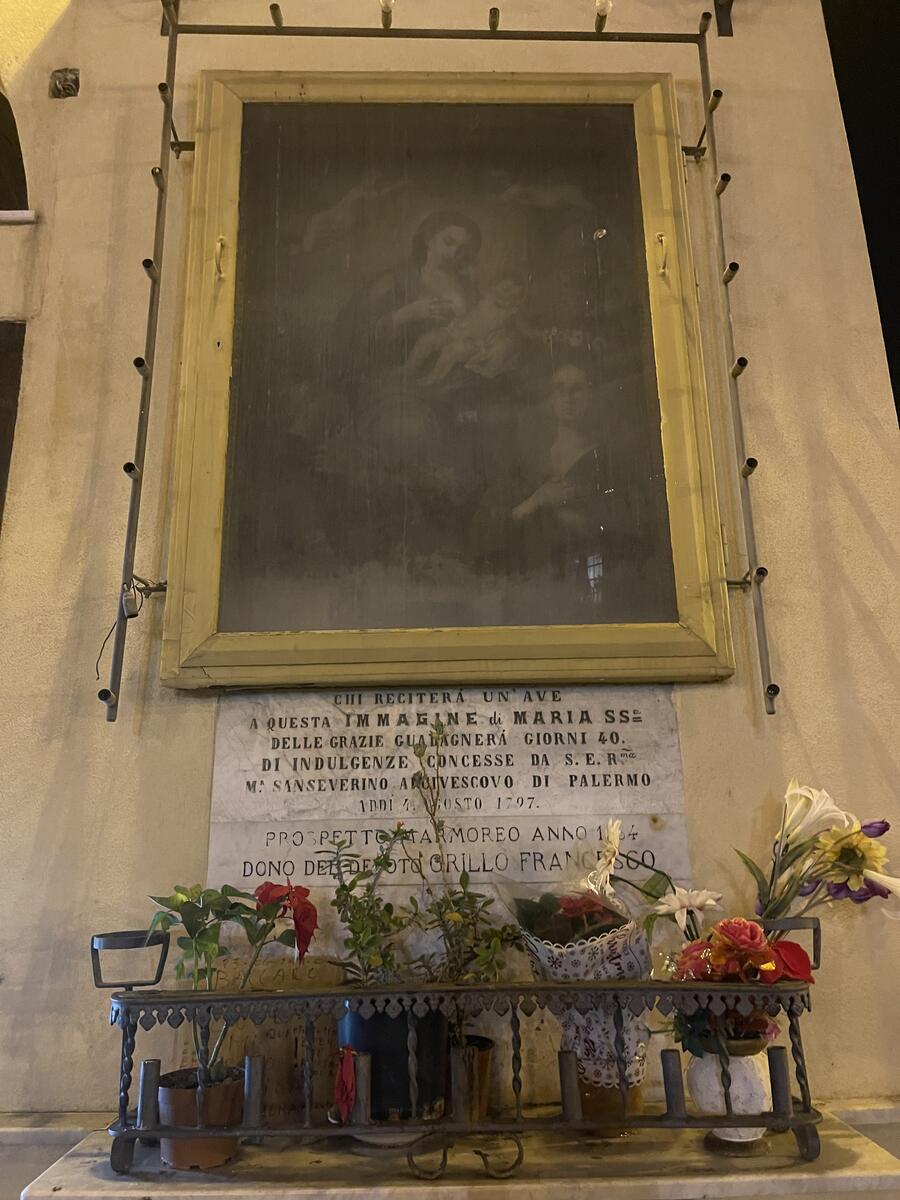 Quadro con Madonna e Gesù