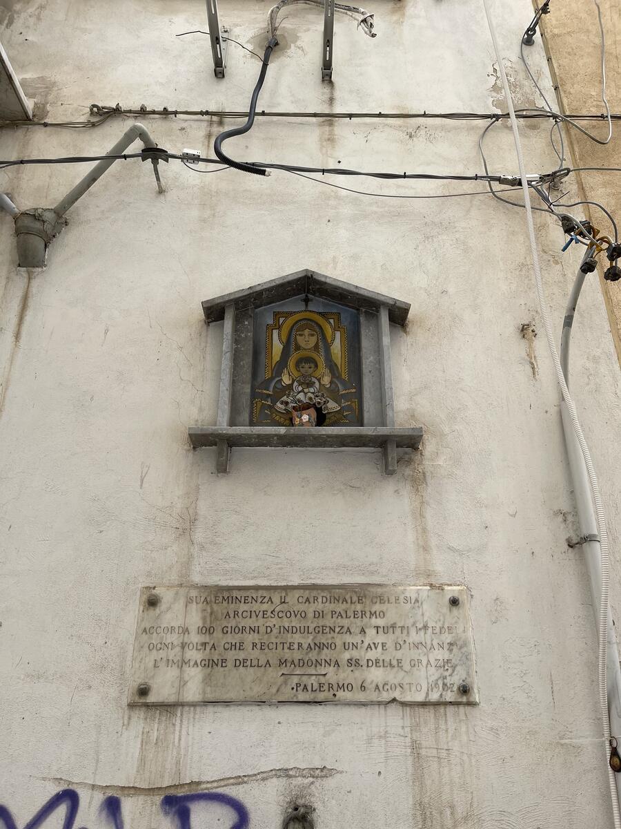 Quadro con Madonna e Gesù