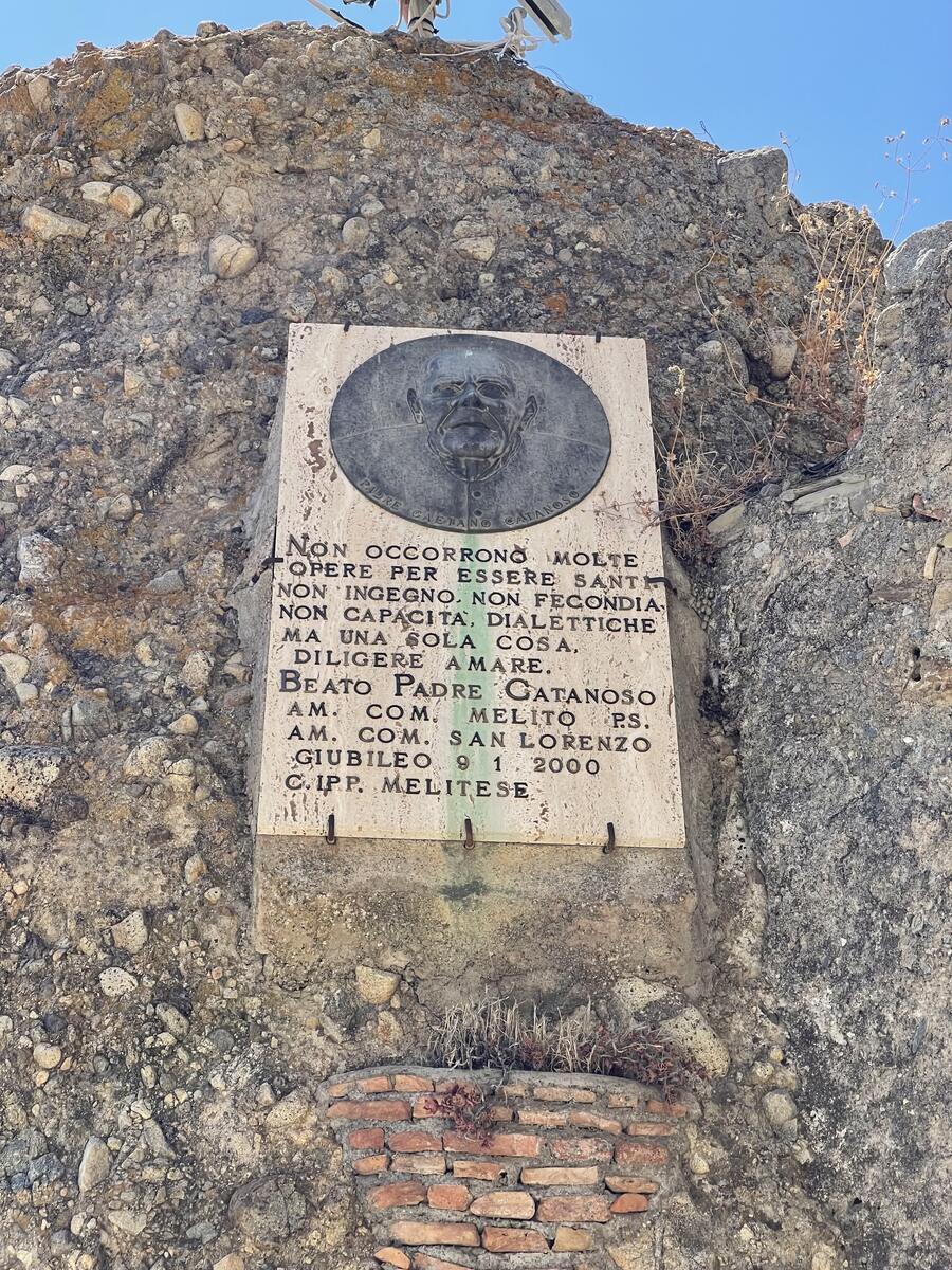 Targa commemorativa Beato Padre Catanoso